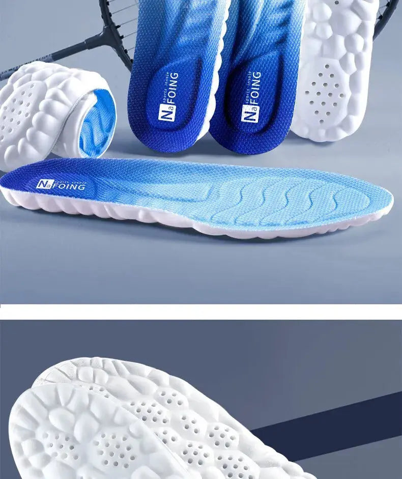 4D Cloud Technology Sports Insoles for Shoes PU Sole Soft Breathable Shock Absorption Cushion Running Orthopedic Care Insoles NovaCart