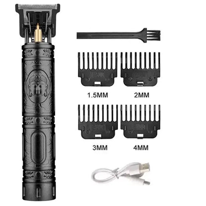 T9 Vintage Men's Electric Hair Clipper Beard Trimmer/Rechargeable Hair Cutting Machine With Nose Hair Trimmer Kit Boyfriend Gift NovaCart