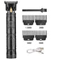 T9 Vintage Men's Electric Hair Clipper Beard Trimmer/Rechargeable Hair Cutting Machine With Nose Hair Trimmer Kit Boyfriend Gift NovaCart