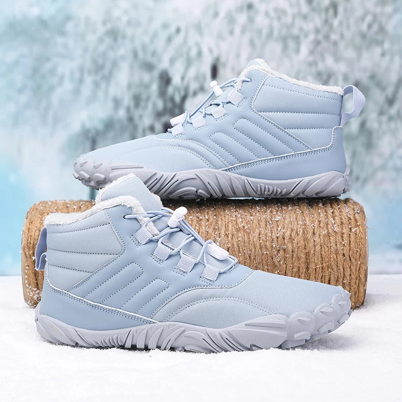 Snow Boots Men Winter Shoes Barefoot Ankle Boots 36-46 Couple Snow Shoes Outdoor Hiking Shoes Fur Warm Plush Boots NovaCart