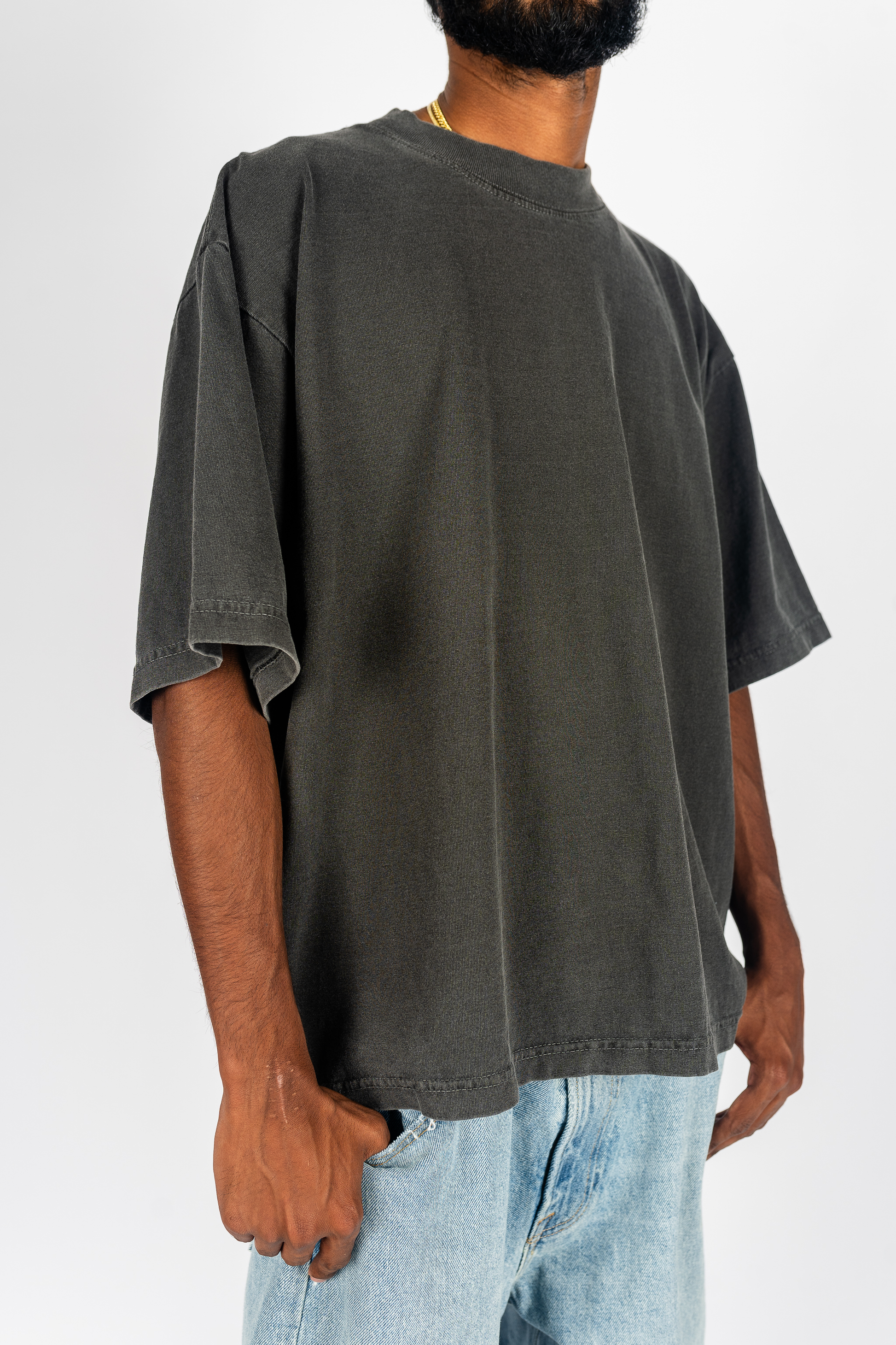 Garment Dye Drop Shoulder Shirt Superline