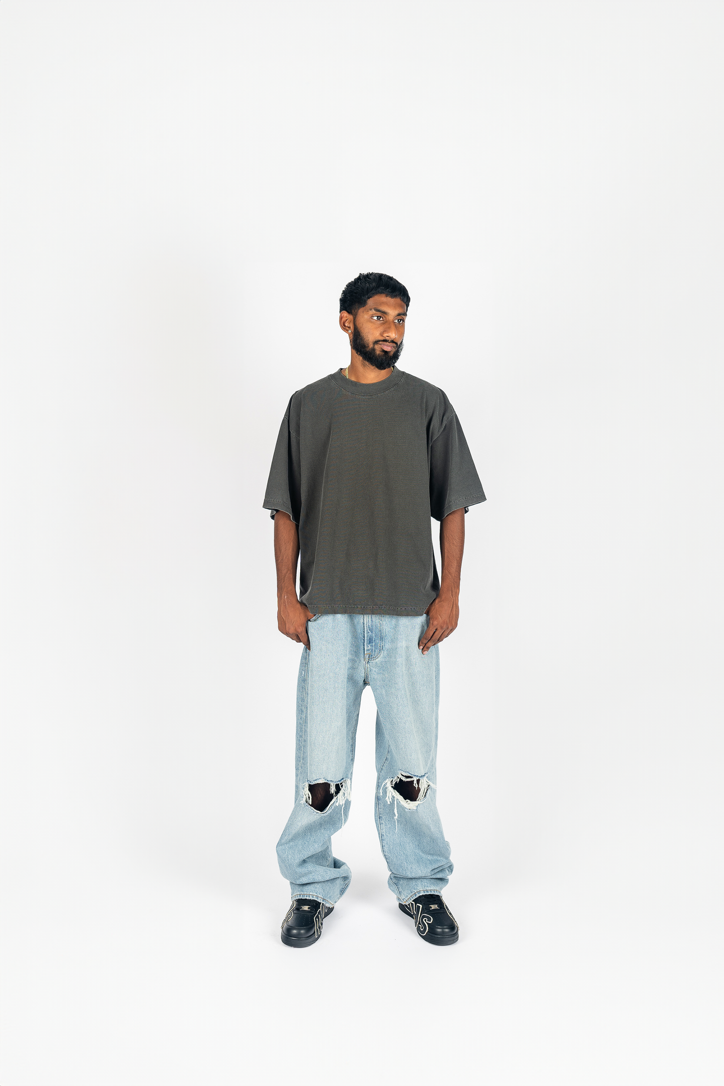 Garment Dye Drop Shoulder Shirt Superline