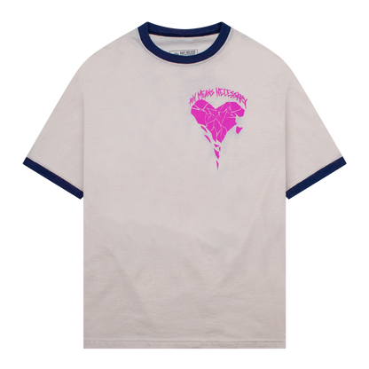 Sharp Edges T-Shirt Vintage White/Blue