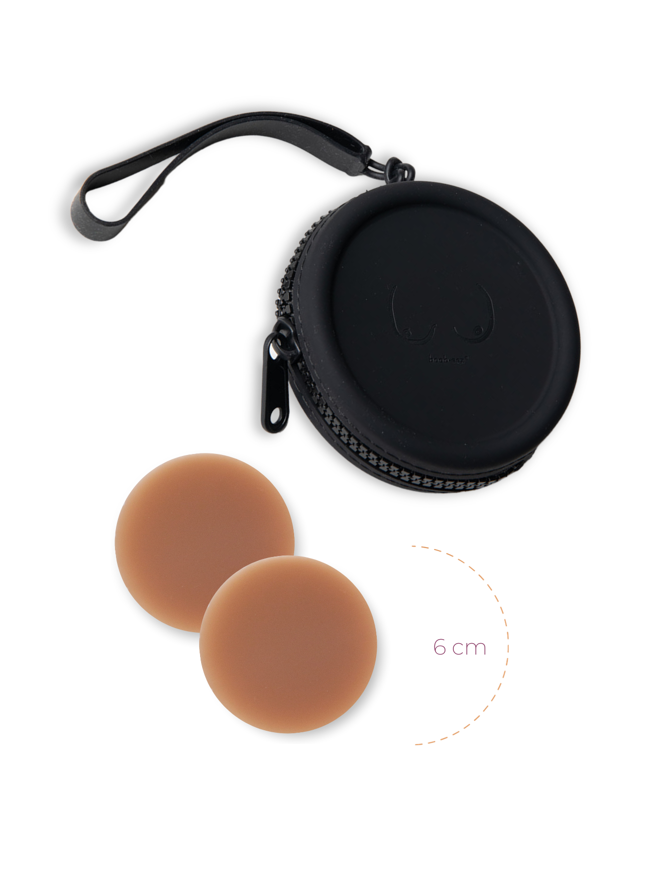 x1 Silicone Travel Case + x1 Pair of "Headlight Hiders" - WSL Boob-eez