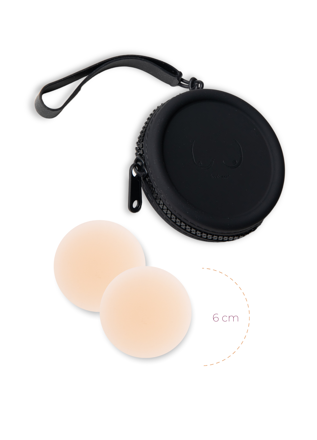 x1 Silicone Travel Case + x1 Pair of "Headlight Hiders" - WSL Boob-eez