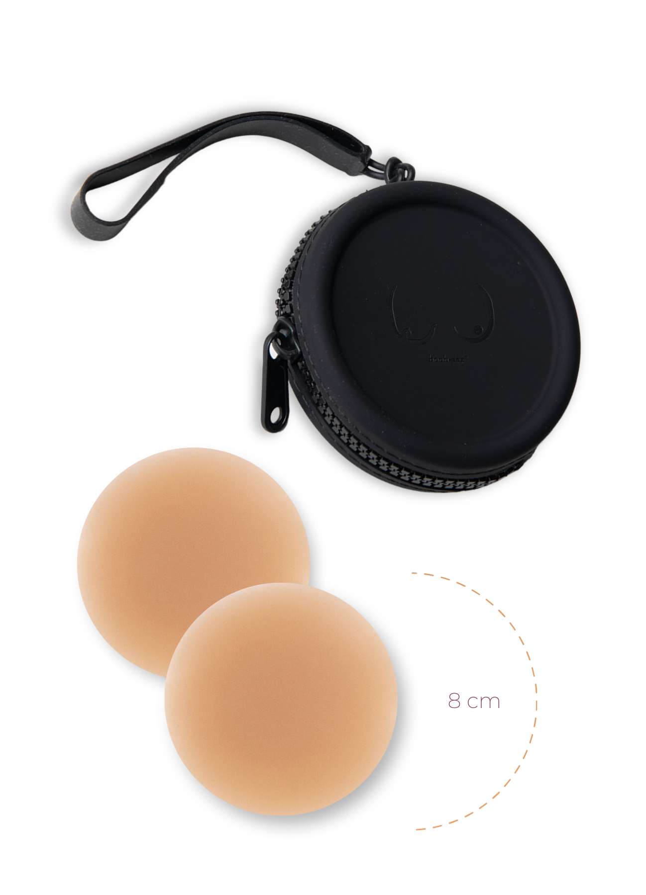 x1 Silicone Travel Case + x1 Pair of "Headlight Hiders" - WSL Boob-eez