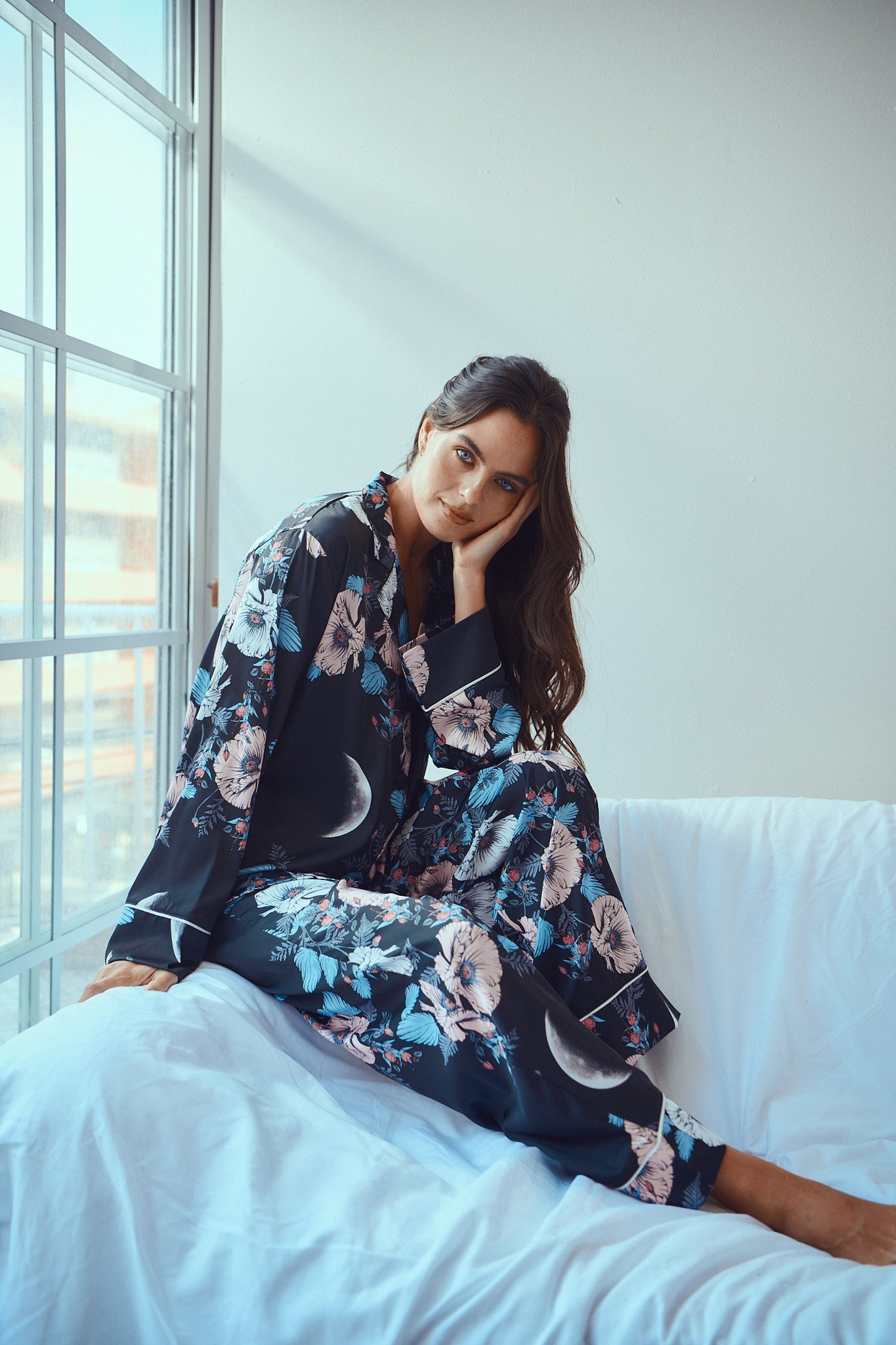 Washable Silk Pajama Set - Grace Kelly Simoné Sleepwear USA