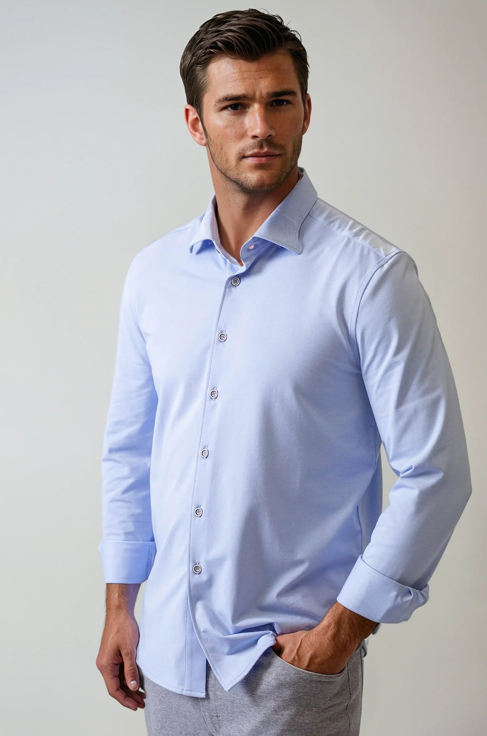 Buki Cinqo 'Single Shot' Long Sleeve Tech Shirt - French Blue Buki