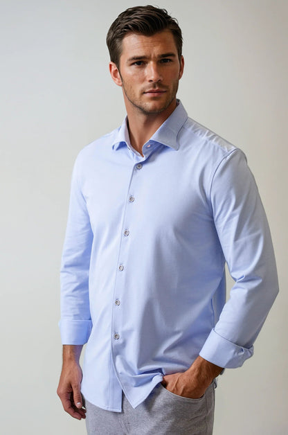 Buki Cinqo 'Single Shot' Long Sleeve Tech Shirt - French Blue Buki