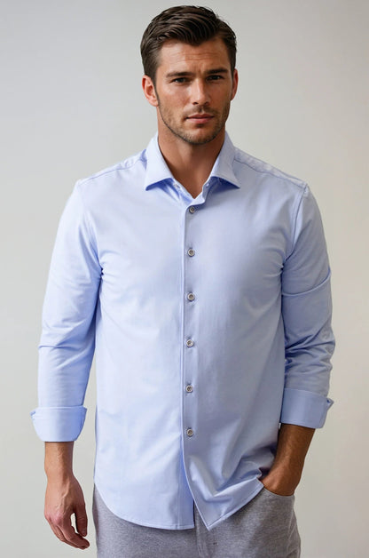 Buki Cinqo 'Single Shot' Long Sleeve Tech Shirt - French Blue Buki