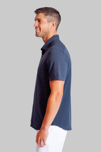 Buki Cinqo 'Single Shot' Short Sleeve Shirt - Blue Night Buki