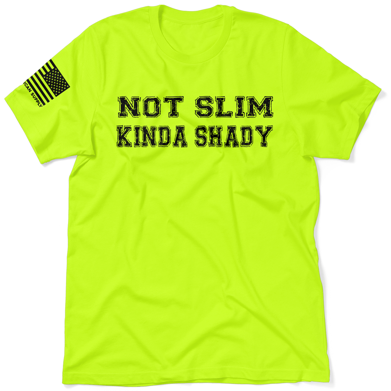 Slim Shady - Safety Yellow T-Shirt Armed American Supply