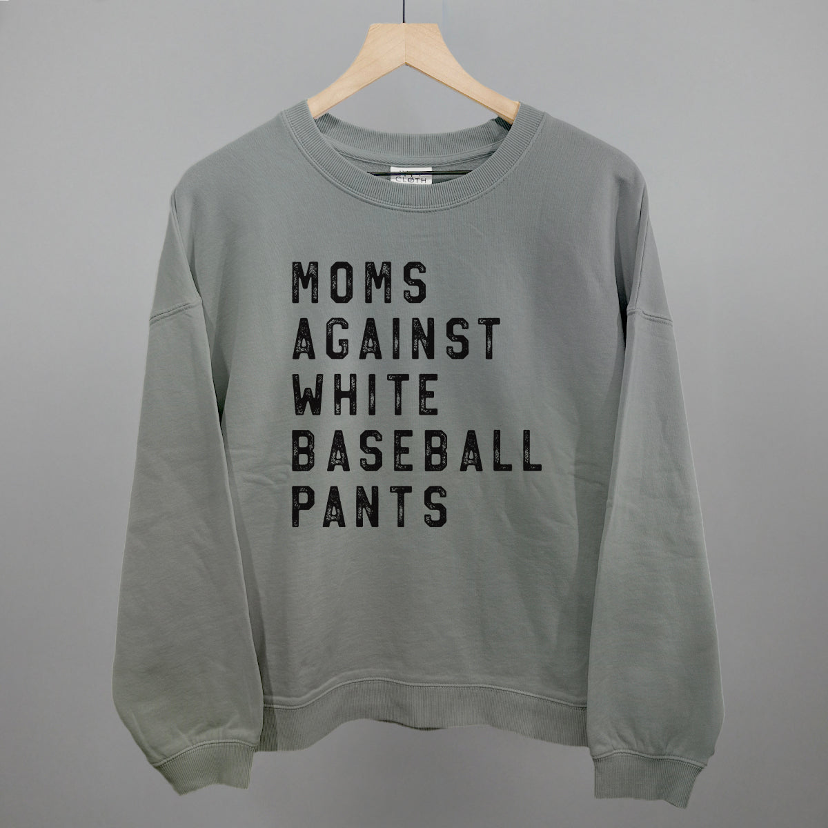 Moms Against White Baseball Pants Ivy + Cloth