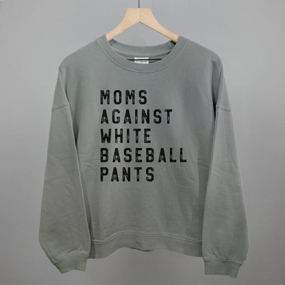 Moms Against White Baseball Pants Ivy + Cloth