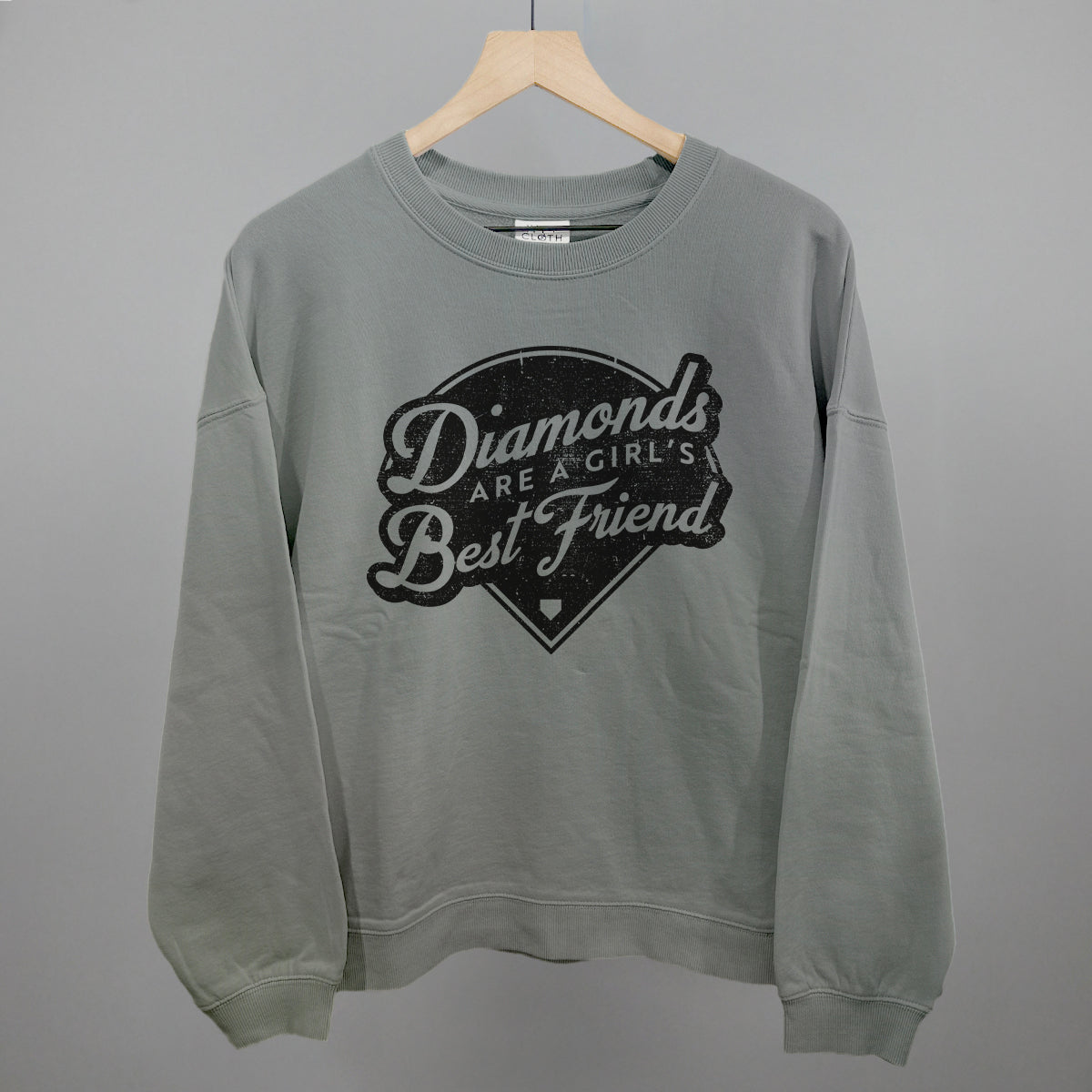 Diamonds Are A Girl's Best Friend (Vintage Script) Ivy + Cloth