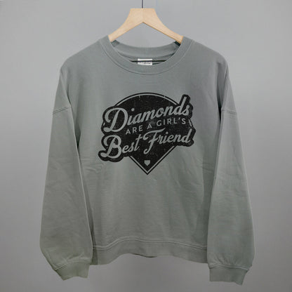 Diamonds Are A Girl's Best Friend (Vintage Script) Ivy + Cloth