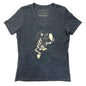 Snap Cat Womens V-neck T-shirt STORY SPARK