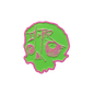 So Tired Enamel Pin Pink