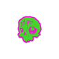So Tired Sticker Pink