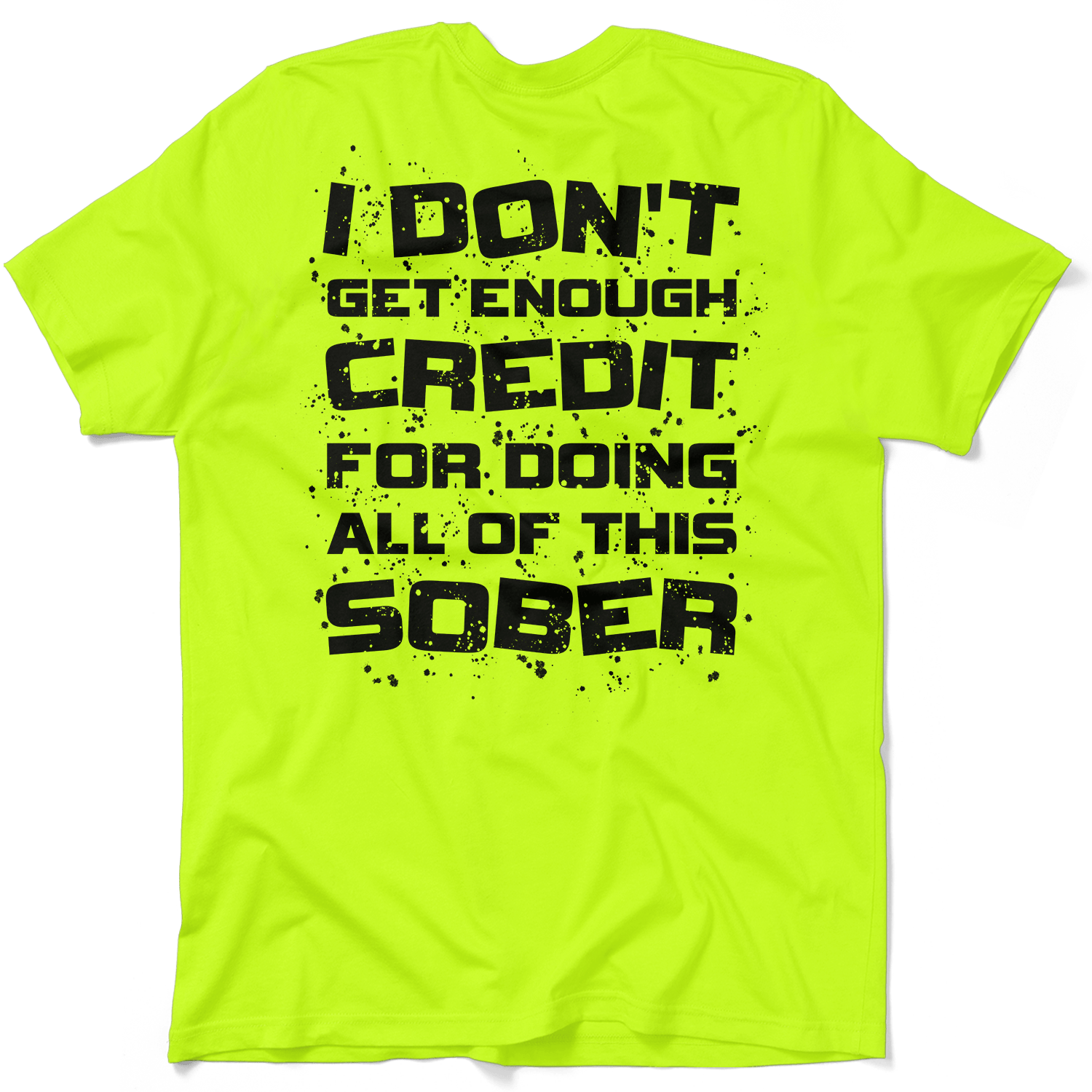 Sober - Safety Yellow T-Shirt Armed American Supply