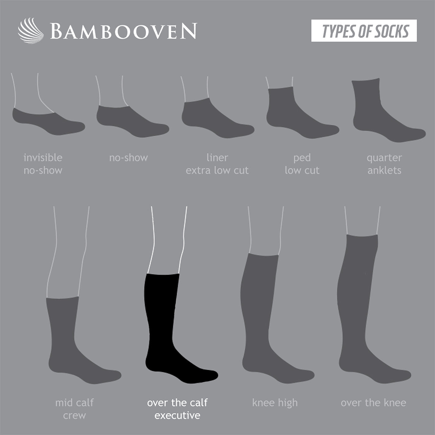 Men’s Bamboo Trouser Socks 6-Pack – Soft Dress Socks Bambooven