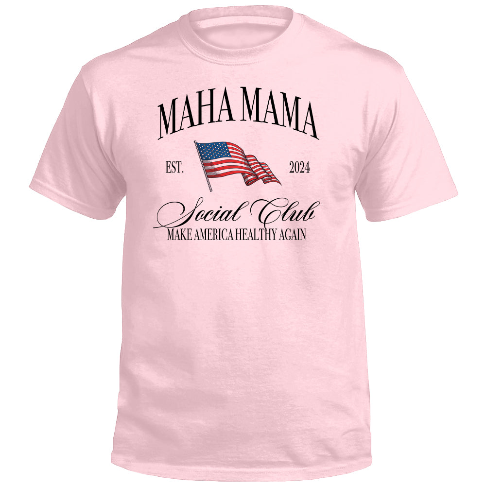 MAHA Mama Social Club (Front Print) Shield Republic