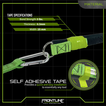 Frontline ACQW12 ToolGrip Quick Wrap Anchoring Tool Tape 12' VM Hardware