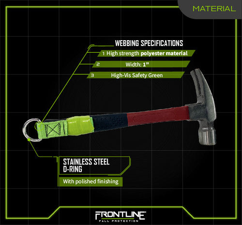 Frontline ACTLDR ToolGrip 4 lbs Webbing Tool D-Ring Anchor VM Hardware