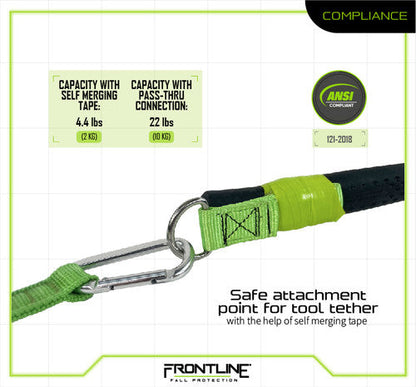 Frontline ACTLDR ToolGrip 4 lbs Webbing Tool D-Ring Anchor VM Hardware