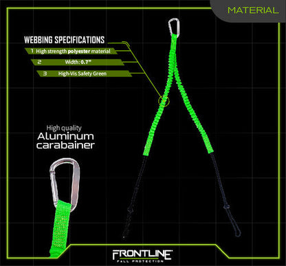 Frontline ACTLS222 ToolGrip 11 lbs Twin Tool Lanyard VM Hardware
