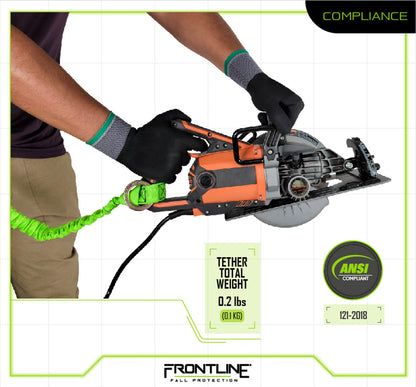 Frontline ACTLS222C ToolGrip 22 lbs Tool Lanyard Cinch with D-Ring VM Hardware