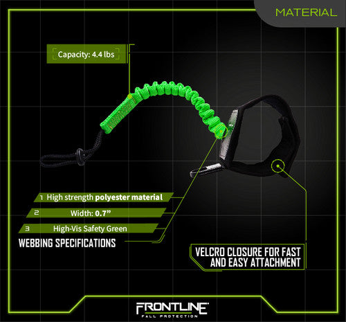 Frontline ACTLWB ToolGrip 4 lbs Wrist Tool Lanyard VM Hardware