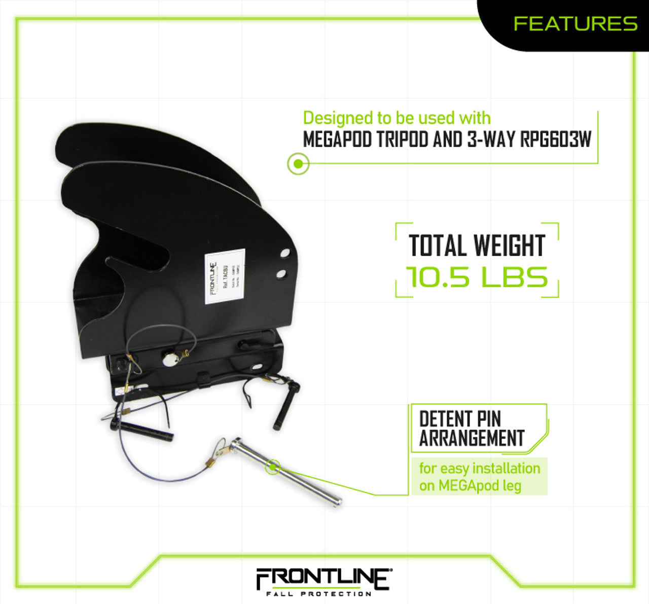 Frontline TACBU MEGApod Universal Bracket for Retrieval SRL VM Hardware