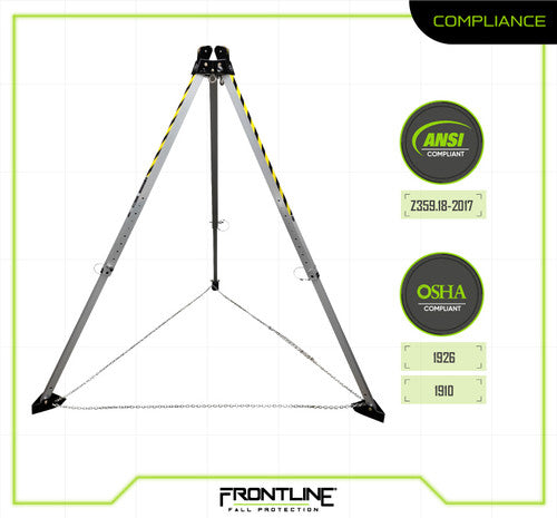 Frontline TAN07 MEGApod 7' Aluminum Tripod VM Hardware