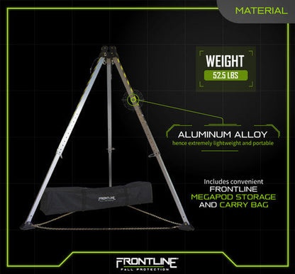 Frontline TAN10 MEGApod 10' Aluminum Tripod VM Hardware