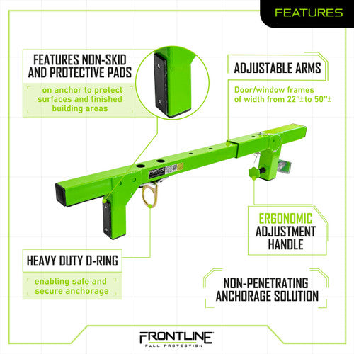 Frontline WDJ50 Window/Door Jamb 50" Non-Penetrating Anchor VM Hardware