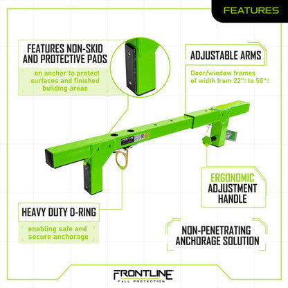 Frontline WDJ50 Window/Door Jamb 50" Non-Penetrating Anchor VM Hardware