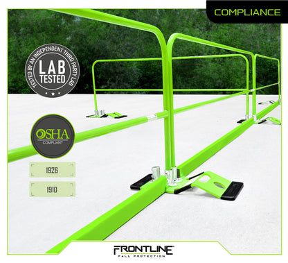 Frontline GUS10-FXDHDG Guardrail System for Concrete or Steel Substrates 10' - Gray VM Hardware
