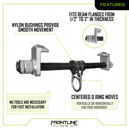Frontline Aluminum I-Beam Slider Anchor VM Hardware
