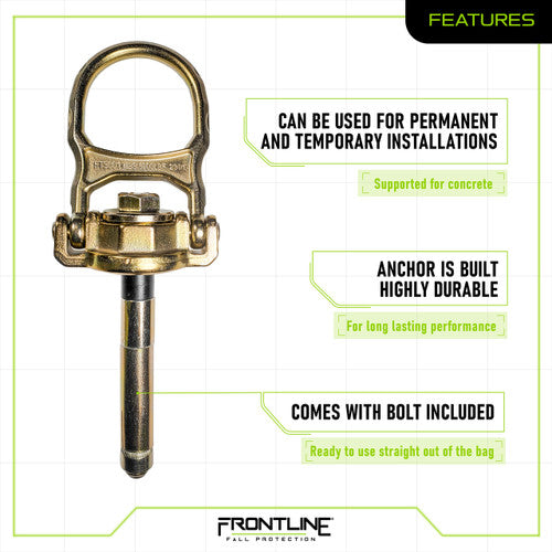 Frontline COB5K ALPHA Swivel 5k Concrete Anchor VM Hardware
