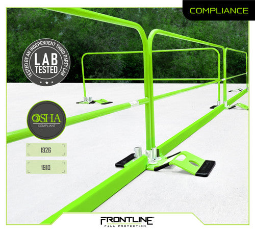 Frontline Guardrail Section for Concrete or Steel Substrates 10' VM Hardware