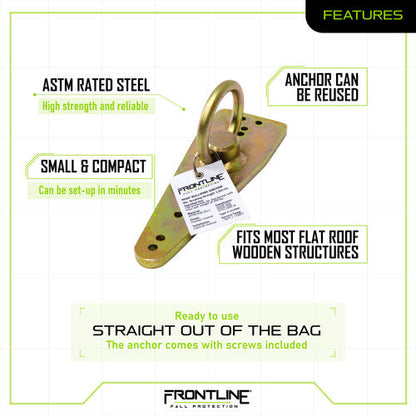 Frontline ROB01 Bull Ring Reusable Roof Anchor VM Hardware