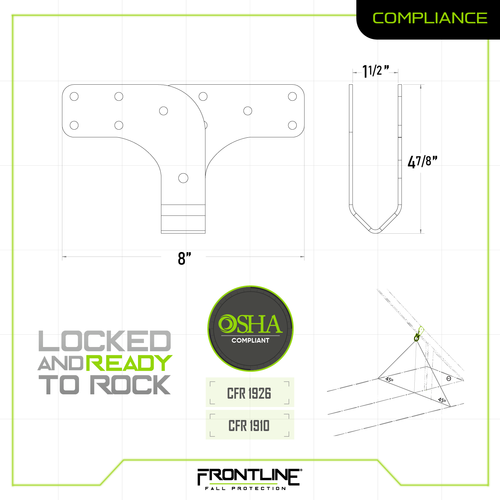 Frontline ROWT18 Roof Wood Truss Anchor VM Hardware