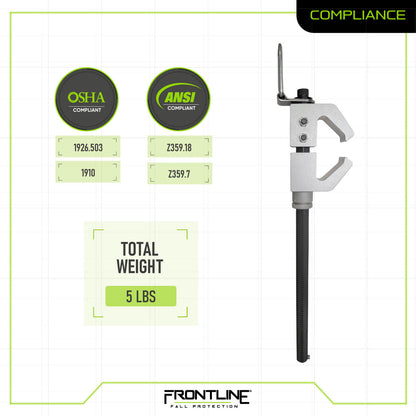 Frontline ST18AV Aluminum I-Beam Fixed Anchor VM Hardware