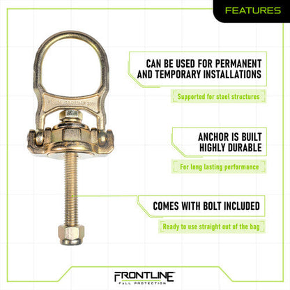 Frontline STB5K ALPHA Swivel 5k Steel Anchor VM Hardware
