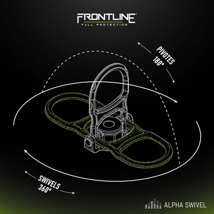 Frontline STWD5K ALPHA Swivel 5k Steel Anchor with Weld-on Puck VM Hardware