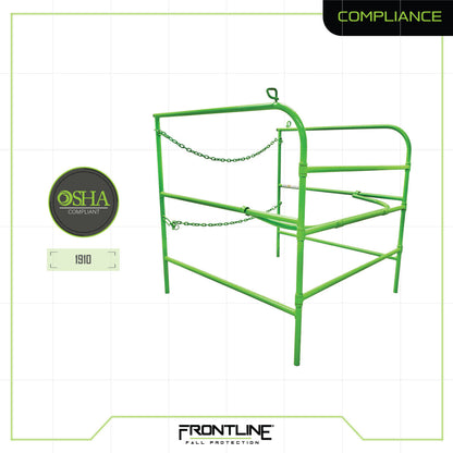 Frontline GUM32YLW Manhole Guardrail 32" x 32" VM Hardware