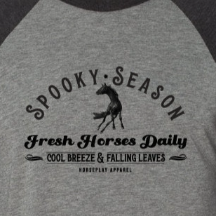 Spooky Season Baseball Tee: Youth Horseplay Apparel