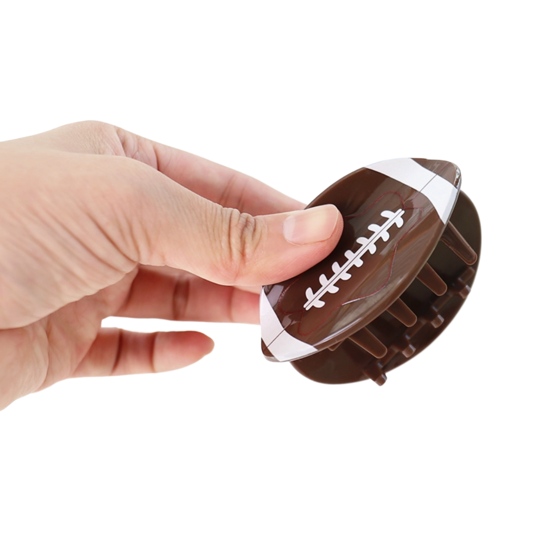 Football Claw Clip Ivy + Cloth
