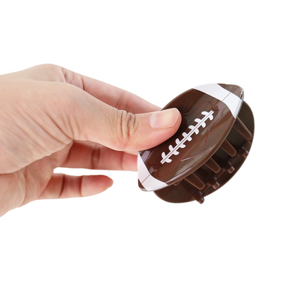 Football Claw Clip Ivy + Cloth
